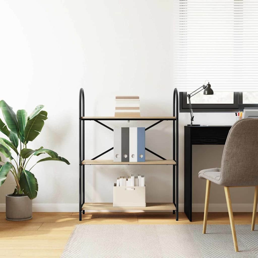 VidaXL Boekenkast Sonoma eiken 80 x 30 x 109 cm Bewerkt hout