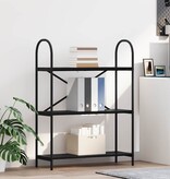 VidaXL Boekenkast Zwart eiken 80 x 30 x 109 cm Bewerkt hout