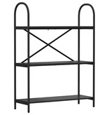 VidaXL Boekenkast Zwart eiken 80 x 30 x 109 cm Bewerkt hout