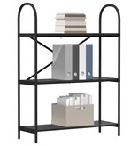 VidaXL Boekenkast Zwart eiken 80 x 30 x 109 cm Bewerkt hout