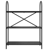 VidaXL Boekenkast Zwart eiken 80 x 30 x 109 cm Bewerkt hout