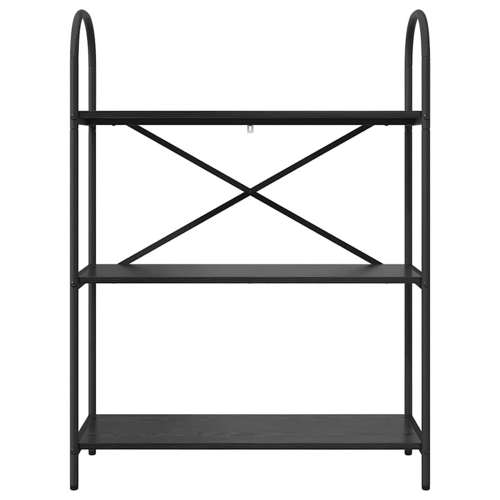 VidaXL Boekenkast Zwart eiken 80 x 30 x 109 cm Bewerkt hout