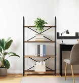 VidaXL Boekenkast Oud hout 80 x 30 x 146 cm Bewerkt hout