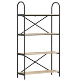 VidaXL Boekenkast Sonoma eiken 80 x 30 x 146 cm Bewerkt hout