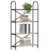 VidaXL Boekenkast Sonoma eiken 80 x 30 x 146 cm Bewerkt hout