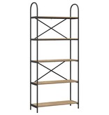 VidaXL Boekenkast artisanaal eikenkleurig 80 x 30 x 183 cm