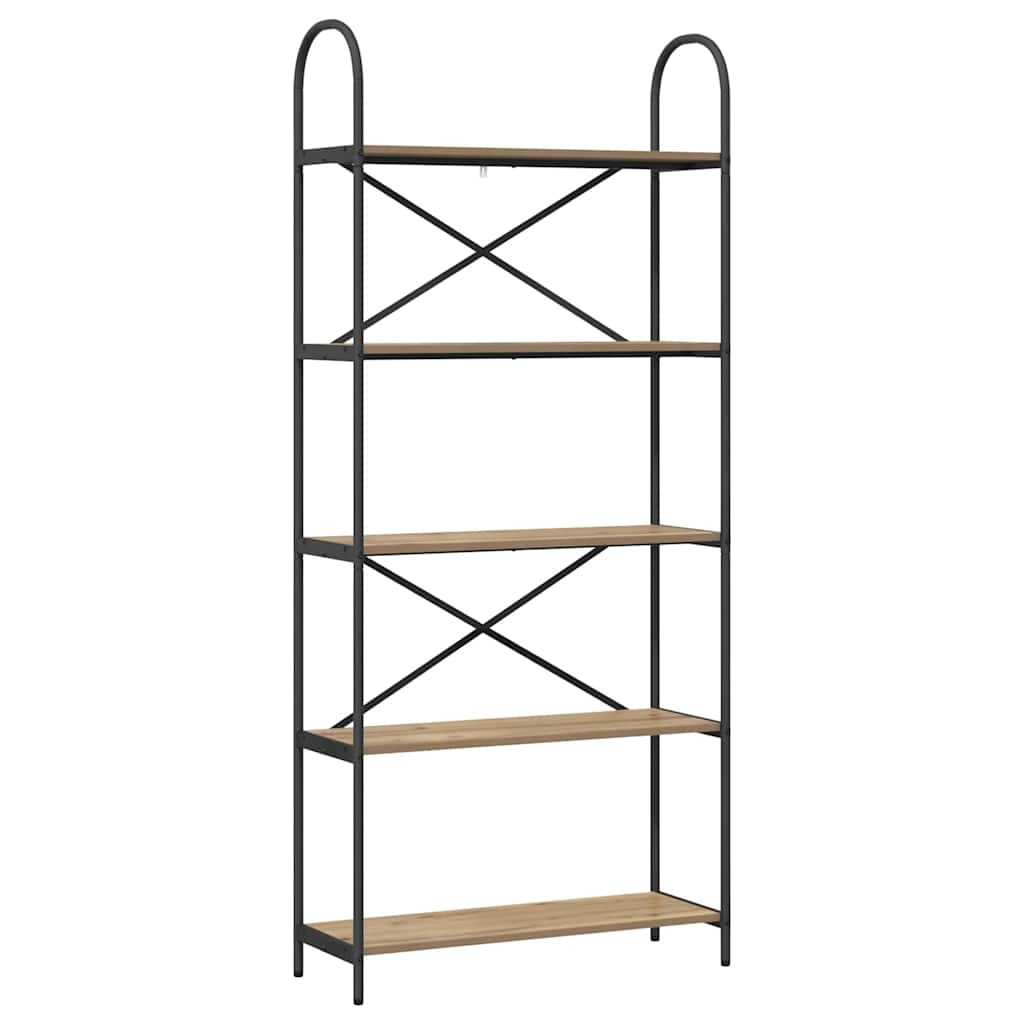 VidaXL Boekenkast artisanaal eikenkleurig 80 x 30 x 183 cm