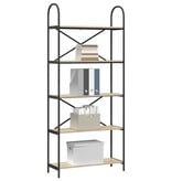 VidaXL Boekenkast Sonoma eiken 80 x 30 x 183 cm Bewerkt hout