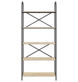 VidaXL Boekenkast Sonoma eiken 80 x 30 x 183 cm Bewerkt hout