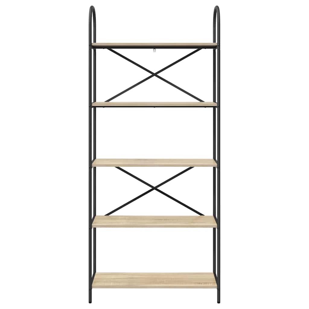 VidaXL Boekenkast Sonoma eiken 80 x 30 x 183 cm Bewerkt hout