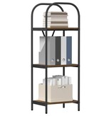 VidaXL Boekenkast Gerookt eiken 40 x 30 x 109 cm Bewerkt hout