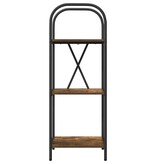 VidaXL Boekenkast Gerookt eiken 40 x 30 x 109 cm Bewerkt hout