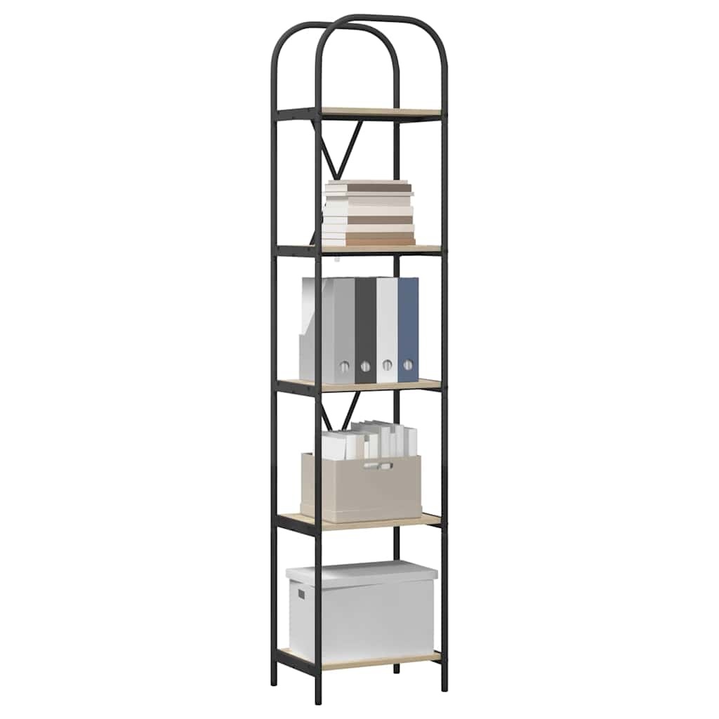 VidaXL Boekenkast Sonoma eiken 40 x 30 x 183 cm Bewerkt hout