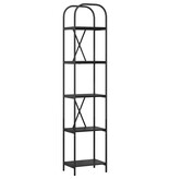 VidaXL Boekenkast Zwart eiken 40 x 30 x 183 cm Bewerkt hout