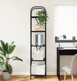 VidaXL Boekenkast Zwart eiken 40 x 30 x 183 cm Bewerkt hout