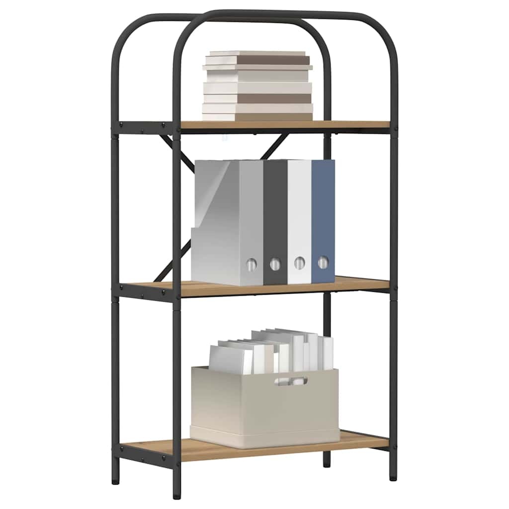 VidaXL Boekenkast artisanaal eikenkleurig 60 x 30 x 109 cm