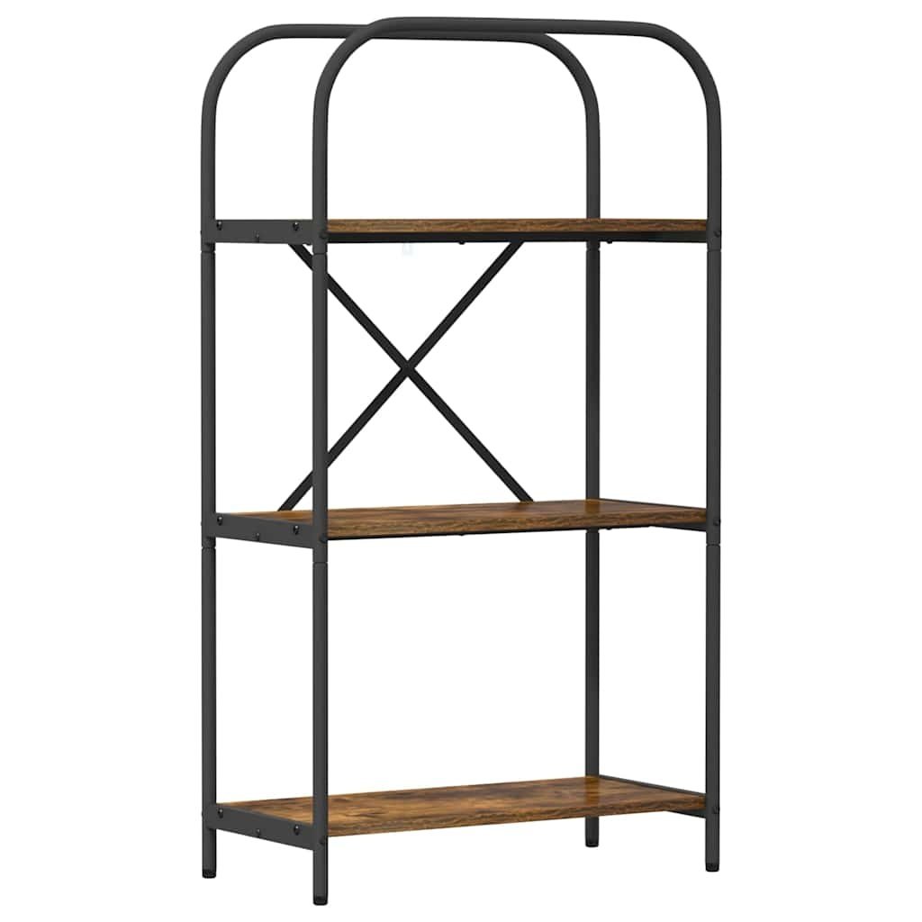 VidaXL Boekenkast Gerookt eiken 60 x 30 x 109 cm Bewerkt hout