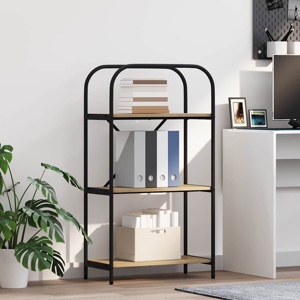 VidaXL Boekenkast Sonoma eiken 60 x 30 x 109 cm Bewerkt hout