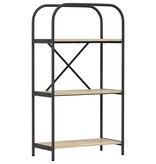 VidaXL Boekenkast Sonoma eiken 60 x 30 x 109 cm Bewerkt hout