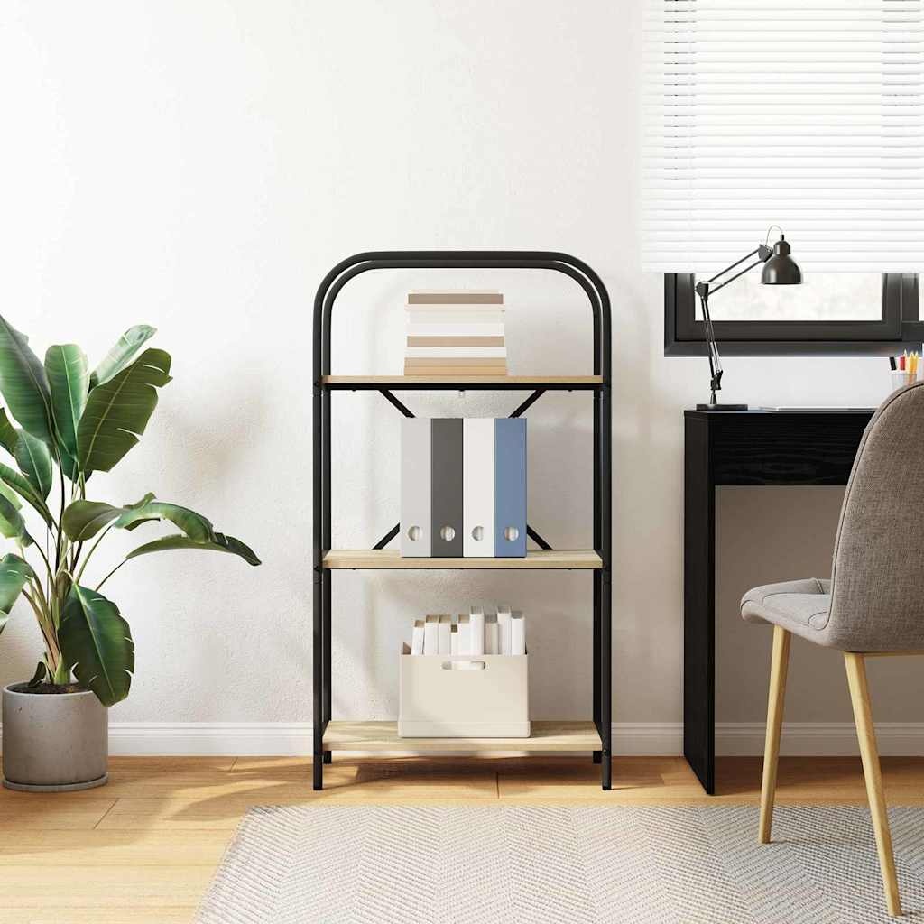 VidaXL Boekenkast Sonoma eiken 60 x 30 x 109 cm Bewerkt hout