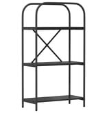 VidaXL Boekenkast Zwart eiken 60 x 30 x 109 cm Bewerkt hout