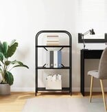 VidaXL Boekenkast Zwart eiken 60 x 30 x 109 cm Bewerkt hout