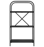 VidaXL Boekenkast Zwart eiken 60 x 30 x 109 cm Bewerkt hout