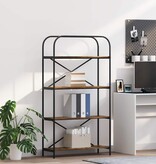 VidaXL Boekenkast Gerookt eiken 80 x 30 x 146 cm Bewerkt hout