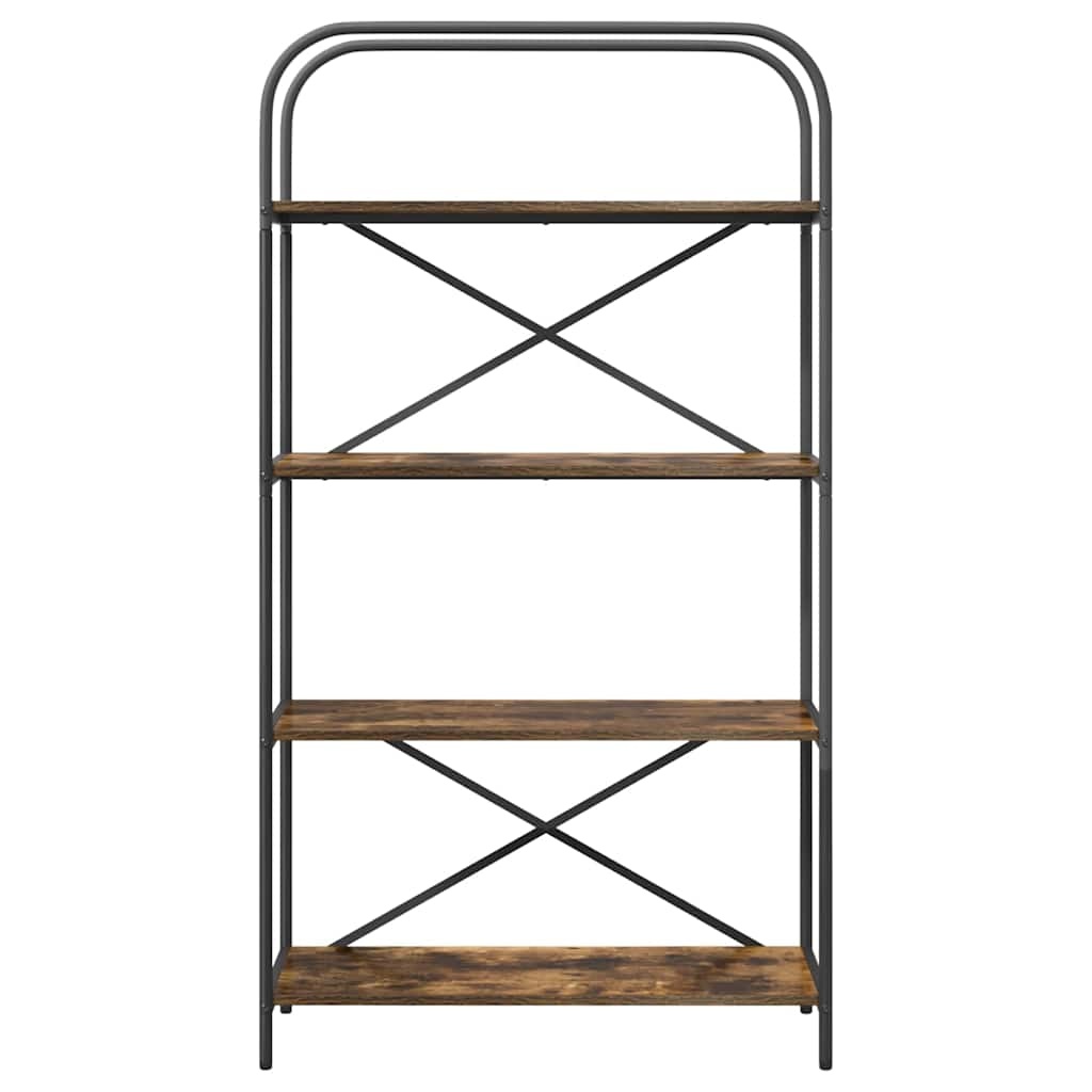 VidaXL Boekenkast Gerookt eiken 80 x 30 x 146 cm Bewerkt hout