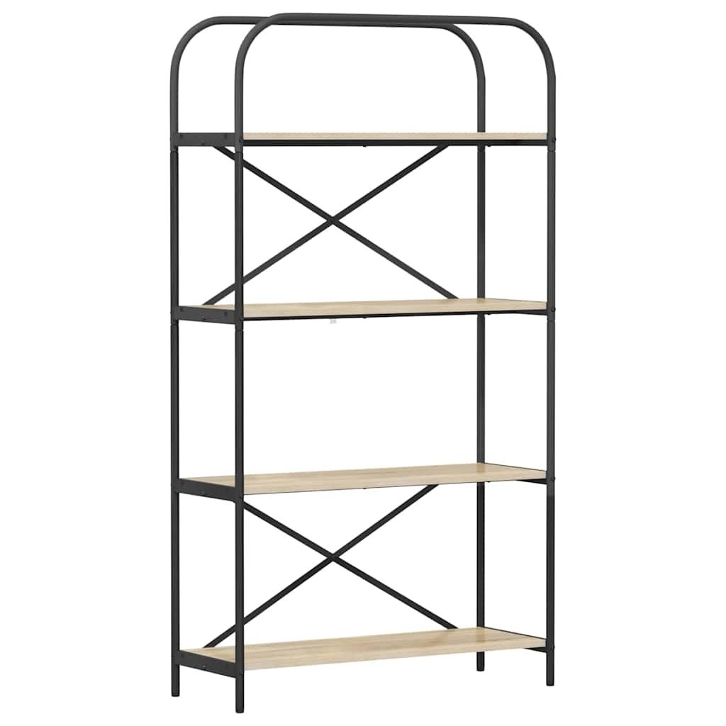 VidaXL Boekenkast Sonoma eiken 80 x 30 x 146 cm Bewerkt hout