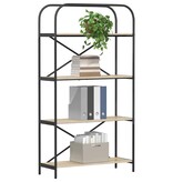 VidaXL Boekenkast Sonoma eiken 80 x 30 x 146 cm Bewerkt hout