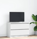 VidaXL Tv-meubel 80x35x54 cm spaanplaat wit