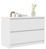 VidaXL Tv-meubel 80x35x54 cm spaanplaat wit