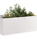 VidaXL Plantenbak 200x40x80 cm roestvrij staal
