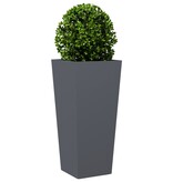 VidaXL Plantenbakken 2 st 35x35x75 cm staal antracietkleurig