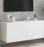 VidaXL Tv-wandmeubel met LED-verlichting 100x35x41 cm wit