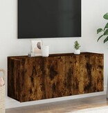VidaXL Tv-meubel wandgemonteerd 100x30x41 cm gerookt eikenkleurig