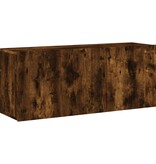VidaXL Tv-meubel wandgemonteerd 100x30x41 cm gerookt eikenkleurig