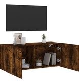 VidaXL Tv-meubel wandgemonteerd 100x30x41 cm gerookt eikenkleurig