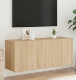 VidaXL Tv-meubel wandgemonteerd 100x30x41 cm sonoma eikenkleurig