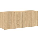 VidaXL Tv-meubel wandgemonteerd 100x30x41 cm sonoma eikenkleurig