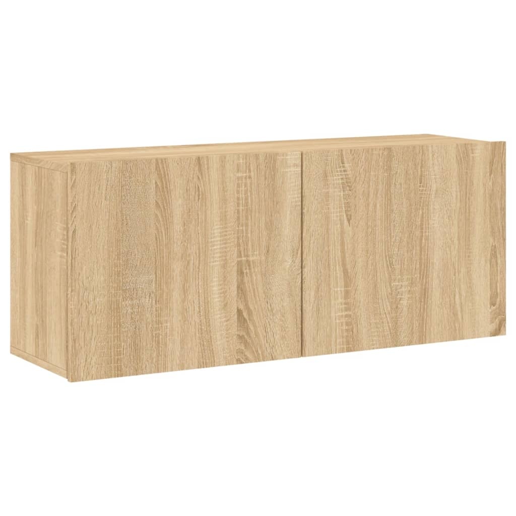 VidaXL Tv-meubel wandgemonteerd 100x30x41 cm sonoma eikenkleurig
