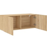 VidaXL Tv-meubel wandgemonteerd 100x30x41 cm sonoma eikenkleurig