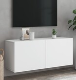 VidaXL Tv-meubel wandgemonteerd 100x30x41 cm wit