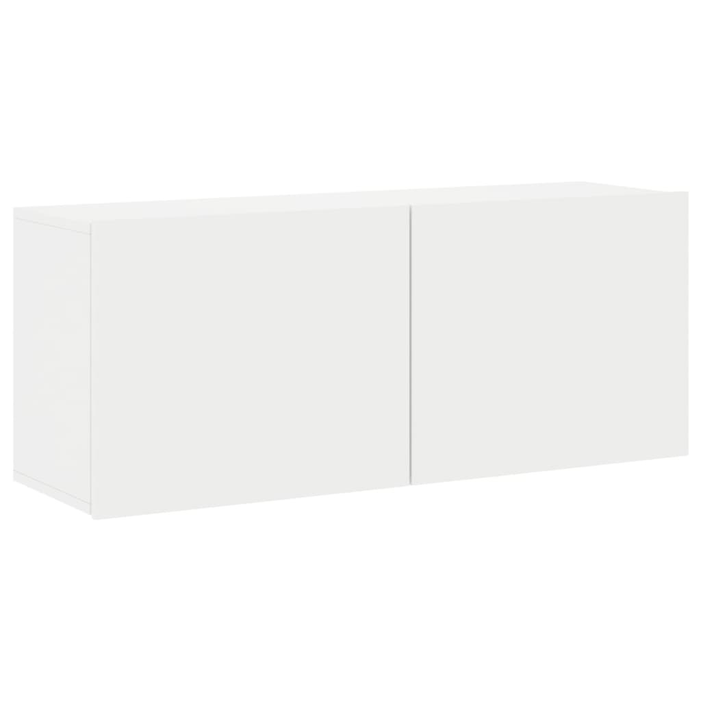 VidaXL Tv-meubel wandgemonteerd 100x30x41 cm wit