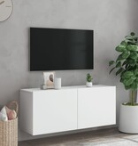 VidaXL Tv-meubel wandgemonteerd 100x30x41 cm wit