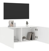 VidaXL Tv-meubel wandgemonteerd 100x30x41 cm wit