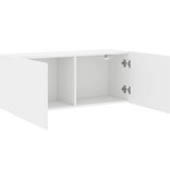 VidaXL Tv-meubel wandgemonteerd 100x30x41 cm wit