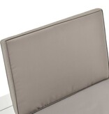 VidaXL Loungestoel met kussen kunststof wit