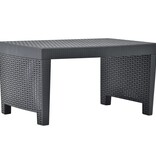 VidaXL 3-delige Loungeset kunststof antraciet